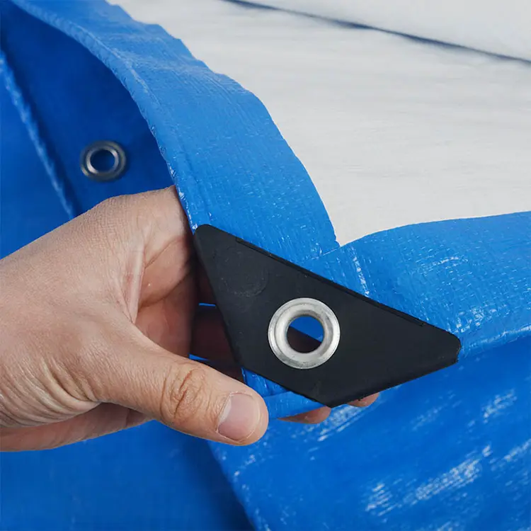 160 கிராம் நீல வெள்ளை பெ டார்பாலின்