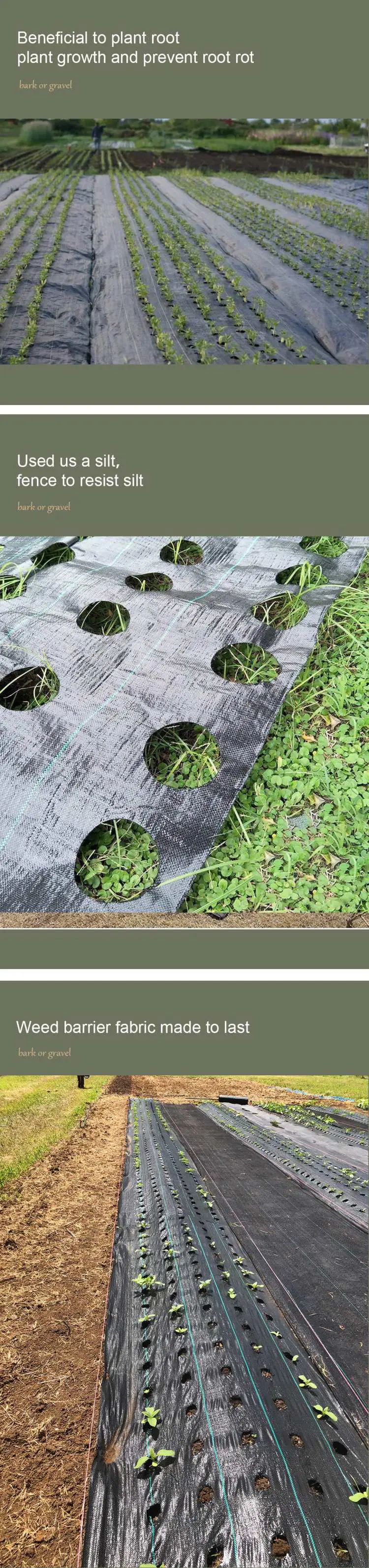 Anti Weed Cloth PE Woven Garden Weed Control Mat