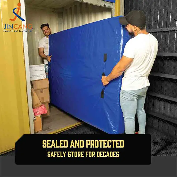 சிப்பர்டு PE மெத்தை சேமிப்பு பை