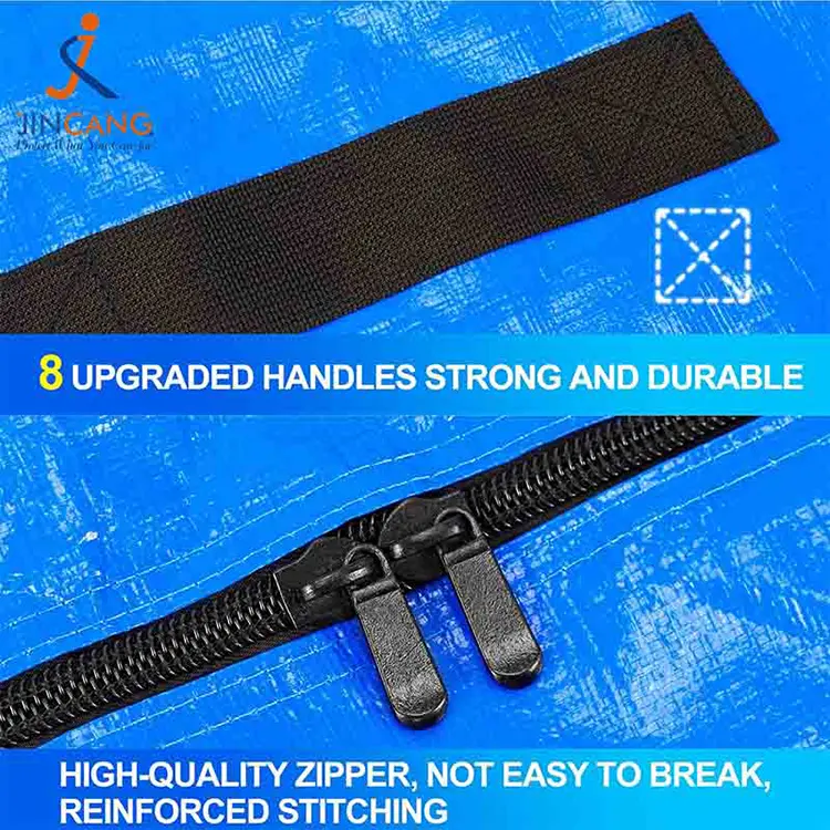 சிப்பர்டு PE மெத்தை சேமிப்பு பை