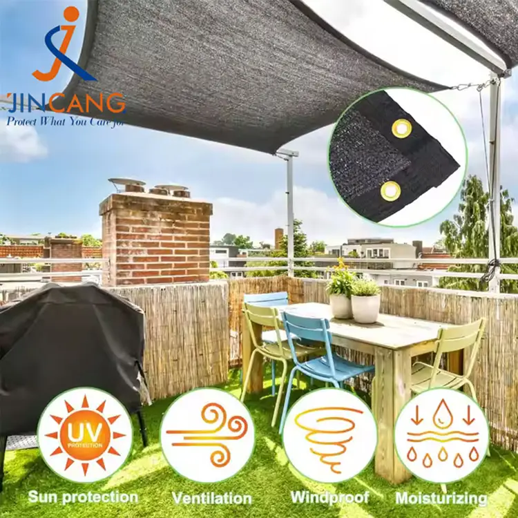 சூரியனைத் தடுக்கிறது மற்றும் வெப்ப நிழல் வலையை குறைக்கிறது