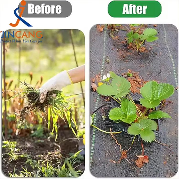 ஜியோடெக்ஸ்டைல் புல் தடை கருப்பு களை தடை துணி பாய்